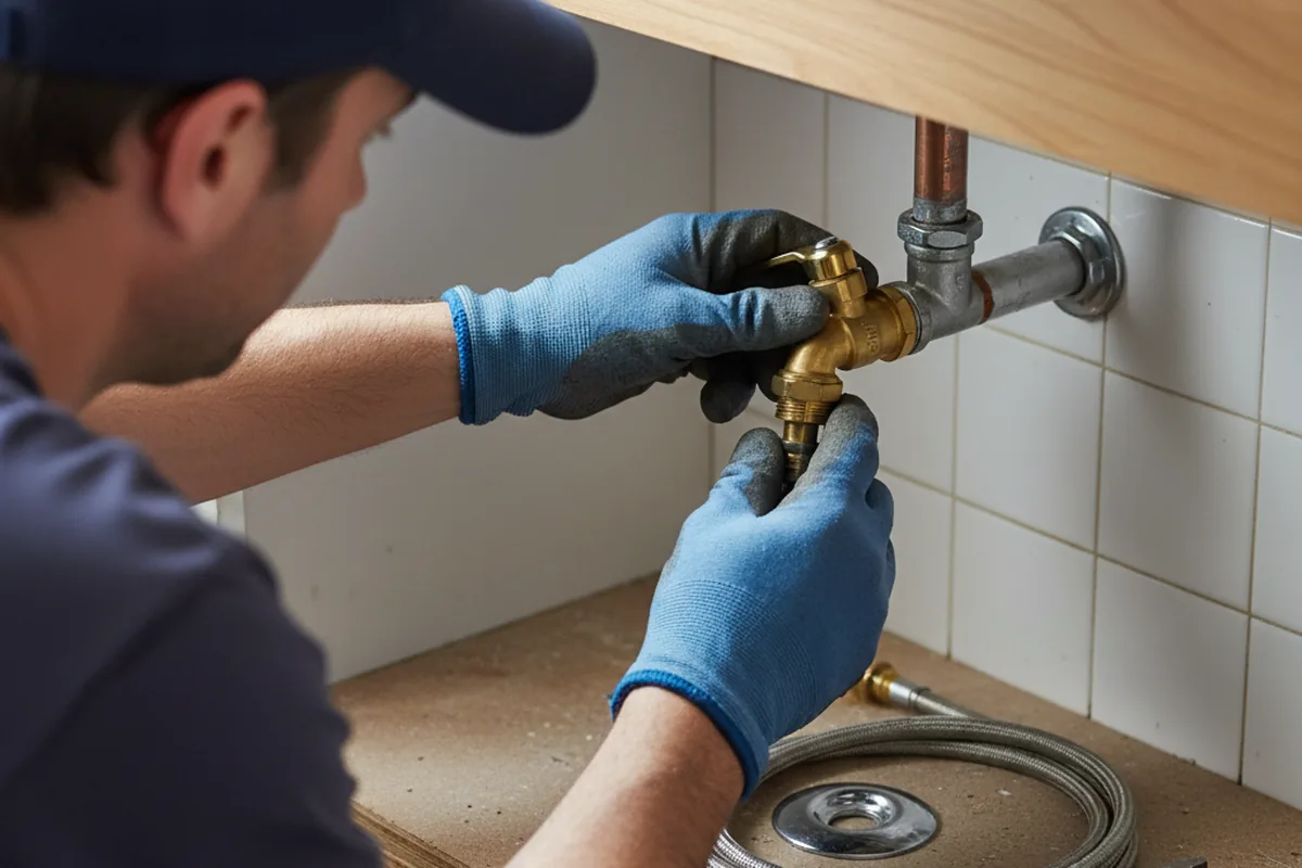 Shutoff valve and fitting work during Faucet and Fixture Repair in Lyndora